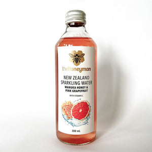 Manuka Honey & Pink Grapefruit Sparkling Water - theHoneyman